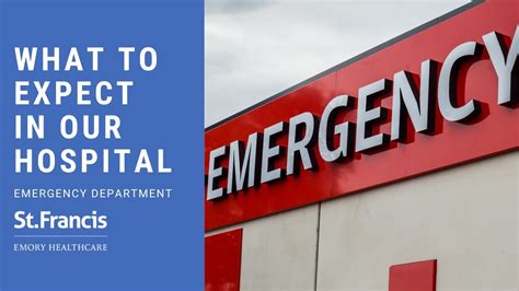 what to expect in our hospital emergency department youtube