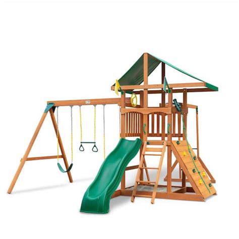 Gorilla Playsets Diy Outing Iii Wooden Outdoor Playset With Monkey Bars