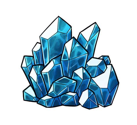Art Beautiful Blue Crystal Crystals Draw Drawing Drawings