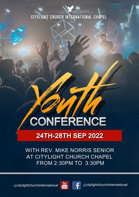 Youth Conference Flyer Template Design Postermywall