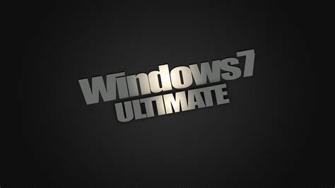 Windows 7 Ultimate Dark Desktop Hd Black Wallpaper Dark Windows