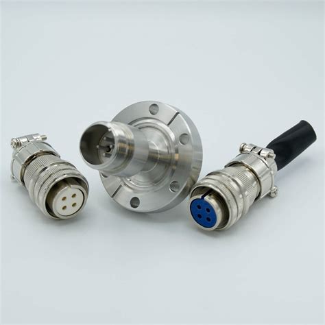 Ms High Current Series Multipin Feedthrough Double Ended 4 Pins 700 Volts 28 Amps Per Pin