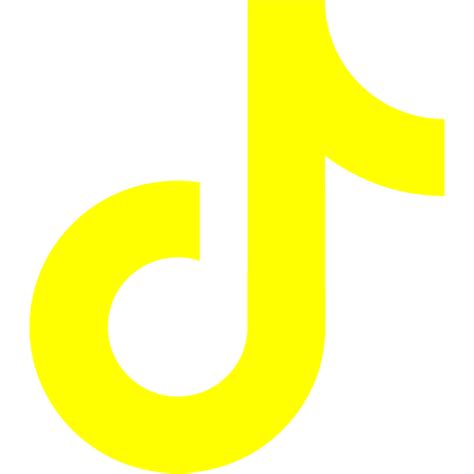 Aesthetic Yellow Tiktok Logo Gudang Gambar Vector Png