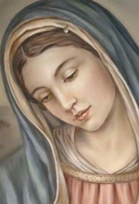 Cuadros De La Virgen Maria Entre Nubes Y Luz Cuadro 33x21 5 Cm Virgen