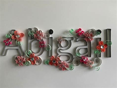 Paper Quilling Quilling Custom Name Baby Name Framed Art Etsy