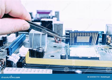 Installing A Processor Fan On The Computer Motherboard Computer Repair