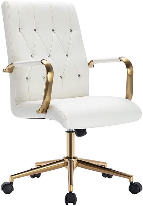Duhome Velvet Home Office Desk Chairs Modern Gold Task Chair With