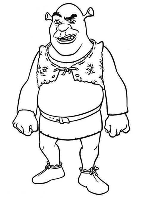 Shrek Face Coloring Page Coloring Pages 38376 Hot Sex Picture