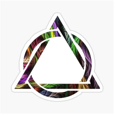 Triangle Inside Circle Alcoholics Anonymous Symbol Wild Metal Sticker