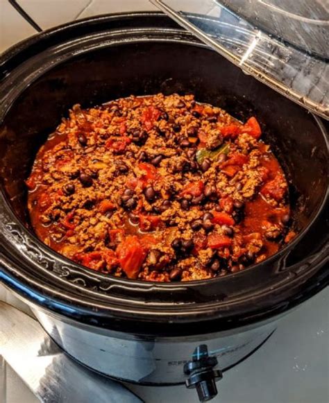 Slow Cooker Turkey Chili With Black Beans Recipe Sparkrecipes