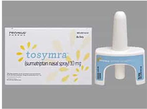 Daily Medication Pearl Tosymra Sumatriptan Nasal Spray For Migraine