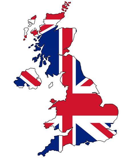 United Kingdom Map Union Jack