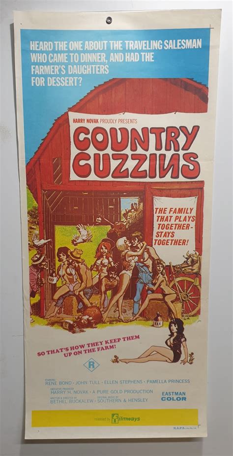 ORIGINAL DAYBILL MOVIE POSTER ADULT COUNTRY CUZZINS BOND TULL STEPHENS PRINCESS X Marks The Shop