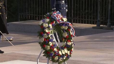 Wreath Laying Ceremony At Arlington National Cemetery Video Abc News