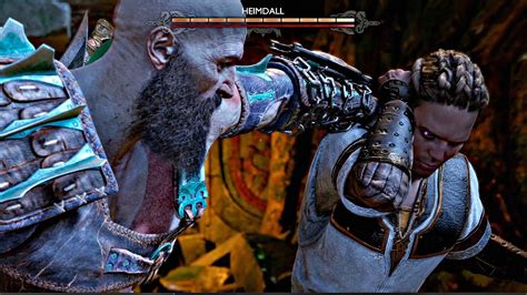 God Of War 5 Ragnarok Heimdall Boss Fight Vs Kratos 4k 60fps Ps5