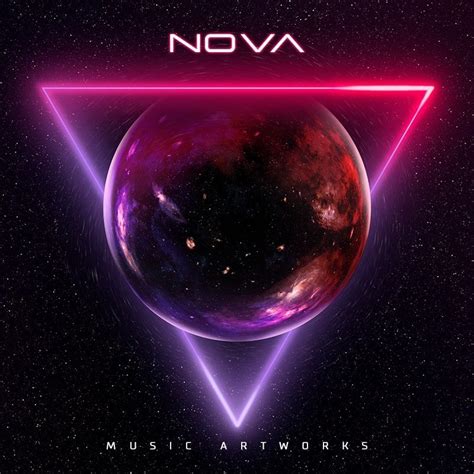 Nova Dark Edm Music Cover Art Pre Made Album Artworks
