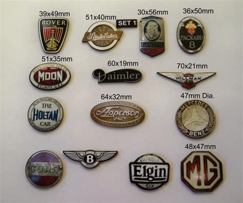 Car Badges Classic Car Badge14 X Laser Wood Cuts In A Pack Etsy