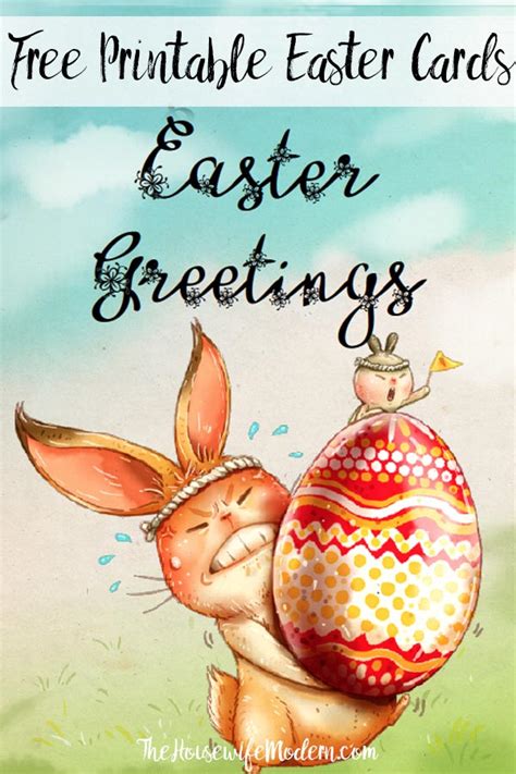 Free Printable Easter Cards 4 Adorable Designs