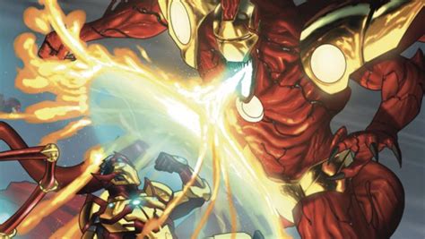 Iron Mans Anti Symbiote Armor Unleashes Its Most Powerful Attack