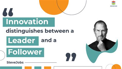Innovation Distinguishes Between A Leader And A Follower Steve Jobs