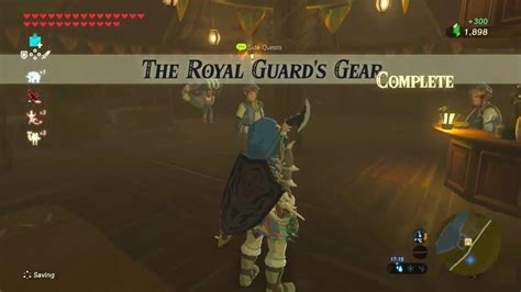 Zelda Breath Of The Wild The Royal Guards Gear Side Quest Central