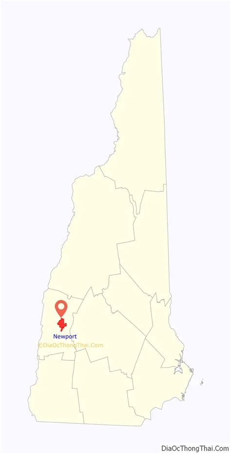 Map Of Newport Cdp New Hampshire