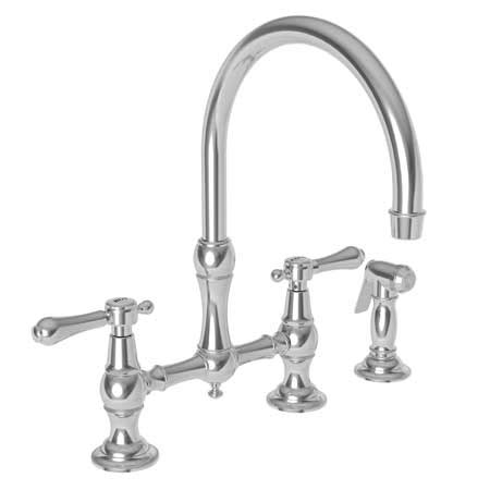.kitchen faucets water dispensers american standard blanco chicago faucets danze delta faucet elkay grohe america, inc. Newport Brass - Kitchen Bridge Faucet With Side Spray ...