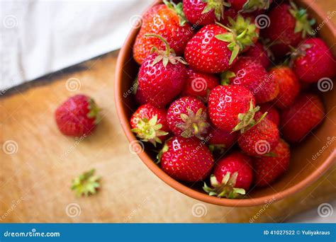Strawberries In Bowl Stock Photo Image 41027522