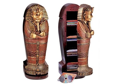 Theres A Life Size King Tut Sarcophagus That Opens Up To A Hidden Bookcase
