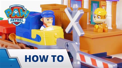 Paw Patrol How To Play With Your Adventure Bay Railway Track Set