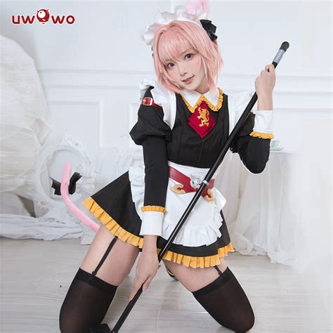 uwowo fate grand order maid uniform astolfo cosplay costume cute dress