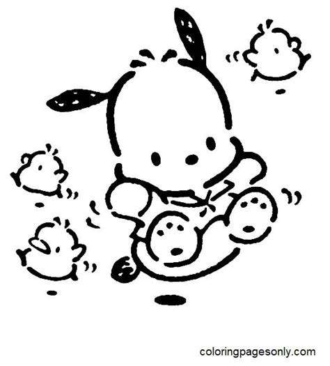 Pochacco Sheets Coloring Pages Hello Kitty Colouring Pages Angel