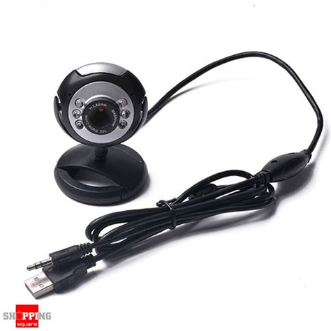 Usb 6 Led Webcam Camera Microphone For Pc Laptop Mac Skype Online