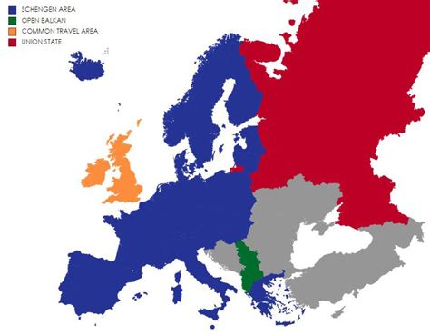 Open Borders Agreements In European Continent Reurope