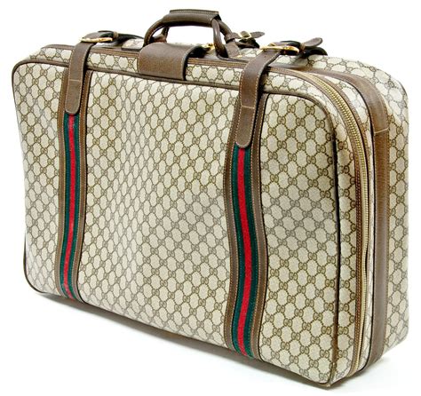Authentic Vintage Gucci Italian Designer Luggage Bag Classic Large