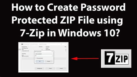 How To Create Password Protected Zip File Using 7 Zip In Windows 10