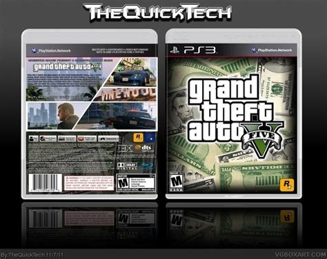 Grand Theft Auto V Playstation 3 Box Art Cover By Thequicktech