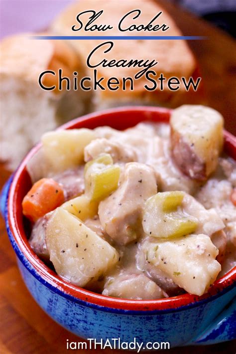 This is a pinterest recipe (by: Slow Cooker Creamy Chicken Stew - Lauren Greutman