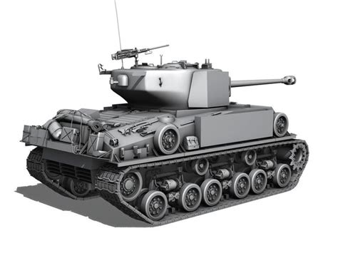 M4a3e8 Hvss Sherman Uparmored 3d Model Obj 3ds Fbx C4d Lwo Lw Lws