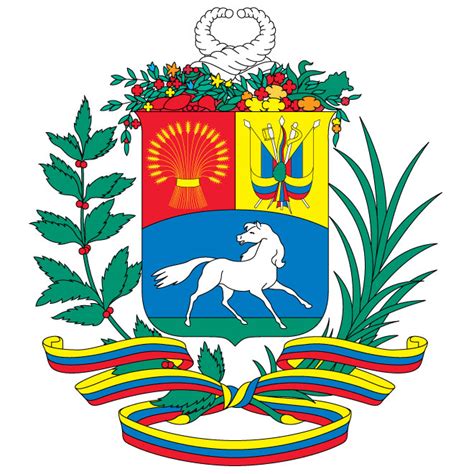 escudo de armas de venezuela ai royalty free stock svg vector