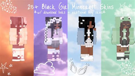 25 Black Girl Minecraft Skins Links And Additional Boy Skins💕