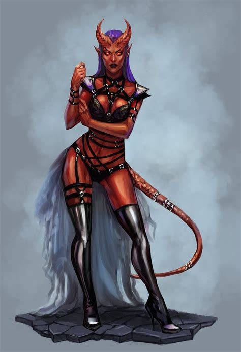 Pin By Allen Nance On Tieflings Liliths And Half Things Fantasy Art Women Fantasy Demon