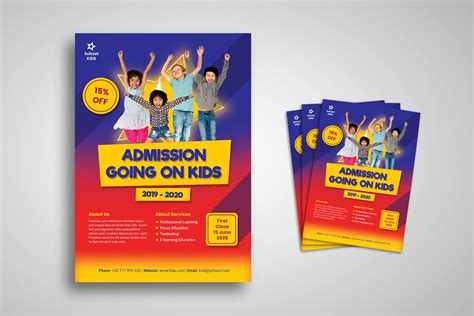 Kids Admission Flyer Psd Template Preview Psdfreebies Com Riset