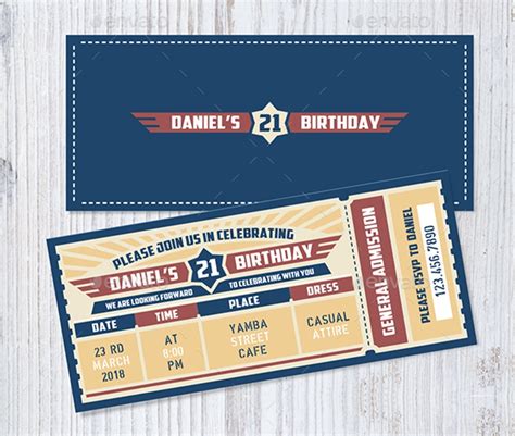 FREE 16+ Invitation Ticket Examples in Word | PSD | AI | EPS Vector | Illustrator | InDesign ...