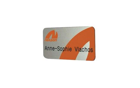 Promotional Engraved Plastic Name Badges Personalised By