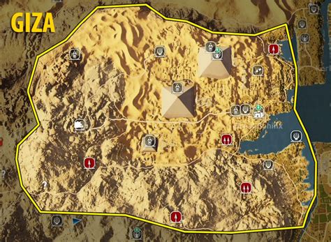 Map Of Giza Tombs Papyrus Puzzles And Secrets Assassin S Creed