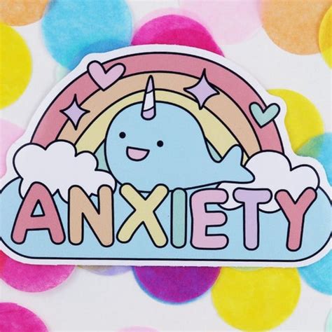 Stickers Cute Stickers Mental Health Stickers Cute Rainbow Animal