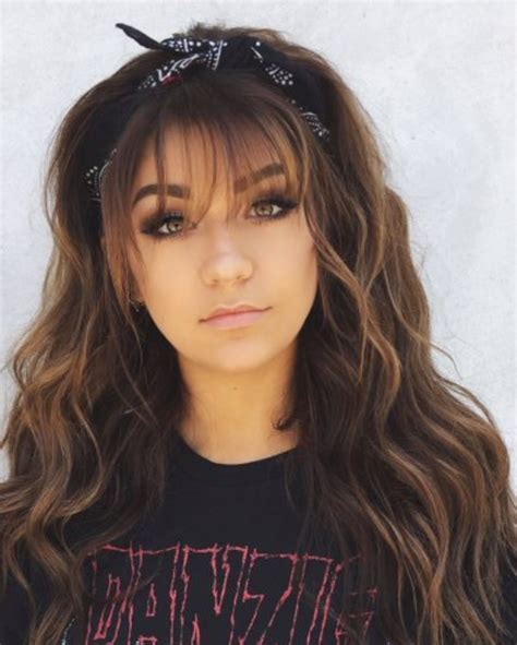follow for more related pins ashleen 23 curly hair with bangs hairstyles with bangs long