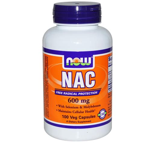now foods nac n acetyl cysteine 600 mg 100 veg caps australia n acetyl cysteine mega