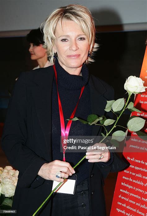 French Tv Presenter Sophie Davant Attends The First Global Summit On